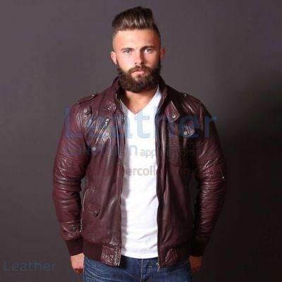 A1 leather bomber jacket