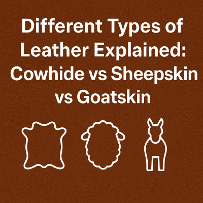 Different Types of Leather Explained: Cowhide vs Sheepskin vs Goatskin