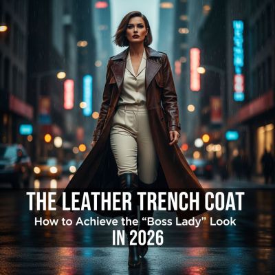 The Leather Trench Coat: How to Achieve the "Boss Lady" Look in 2026