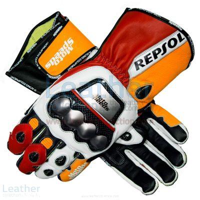 Repsol Leather Motorcycle Gloves