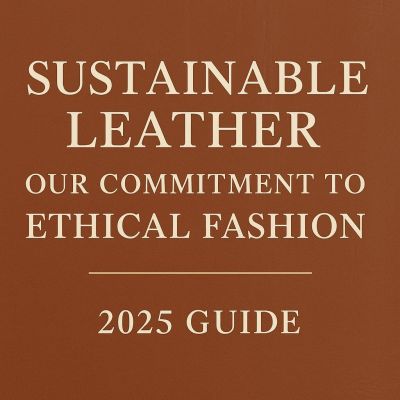 Sustainable Leather: Our Commitment to Ethical Fashion