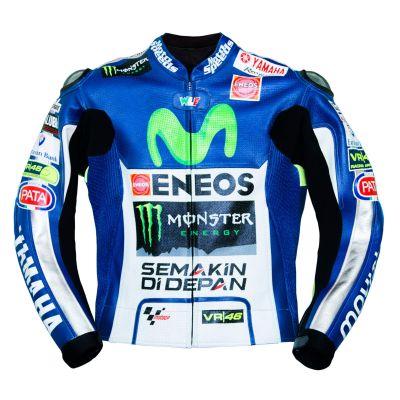 Valentino Rossi Movistar Yamaha 2015 MotoGP Leather Jacket