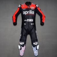 Aleix Espargaro Aprilia Racing Leather Suit MotoGP 2022 front view