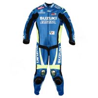 Aleix Espargaro Suzuki 2015 MotoGP Leathers front