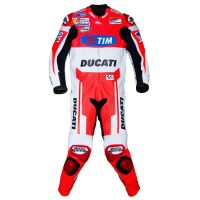 Andrea Dovizoso Ducati MotoGP 2015 Leathers front