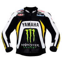 Ben Spies Yamaha Monster 2010 motorbike Leather jacket
