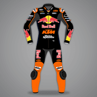 Brad Binder Red Bull KTM Rider Suit MotoGP 2024 front view