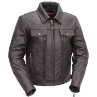 Cruising Motorcycle Jacket with Dual Utility Pockets