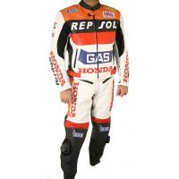 Honda Repsol Gas Motorbike Leather Suit