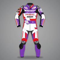 Johann Zarco Ducati Pramac Racing Leathers MotoGP 2023 front view
