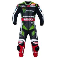 Jonathan Rea Kawasaki WSBK 2017 Motorbike Leather Suit front