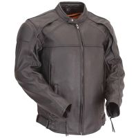 Motorcycle Jacket with Reflective Piping