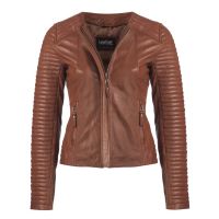Ladies Legacy Leather Jacket Brown front