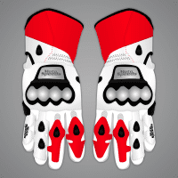 Marco Bezzecchi White And Red Gloves MotoGP 2024 upper view