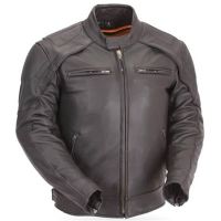 Motorcycle Jacket  with Multiple Vents & Single Reflective Piping