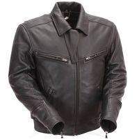 Naked Black Leather Bronson Hybrid Motorcycle Jacket