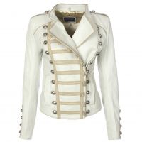 Princess Leather Jacket White front