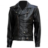 Terminator " Arnold " Biker Leather Jacket