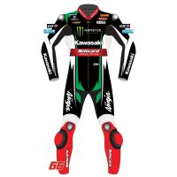 Tom Sykes Kawasaki WSBK 2017 Motorbike Leather Suit front