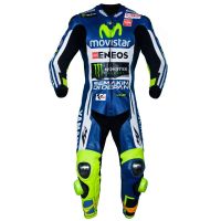 VR46 Movistar Yamaha M1 MotoGP Motorbike Leather Suit